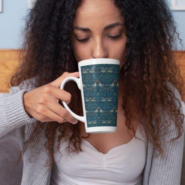 William Morris Coffee Cup – Birds, 17oz Ceramic Mug