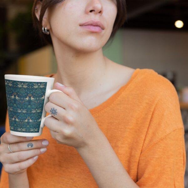 William Morris Coffee Cup – Birds, 17oz Ceramic Mug