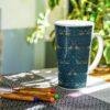 William Morris Coffee Cup – Birds, 17oz Ceramic Mug