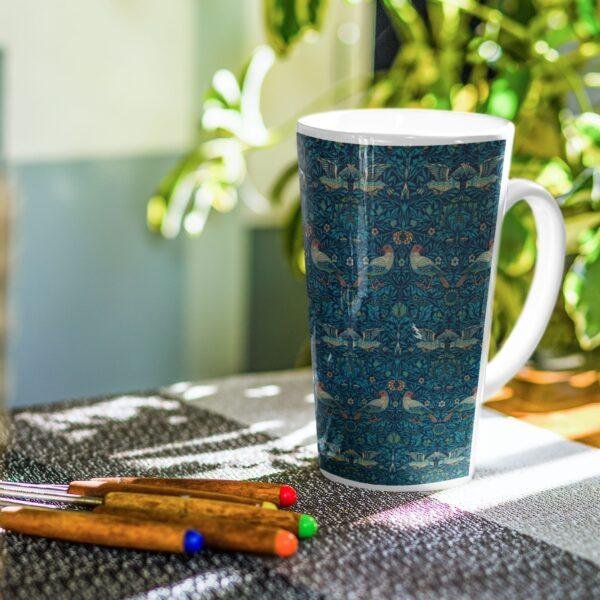 William Morris Coffee Cup – Birds, 17oz Ceramic Mug