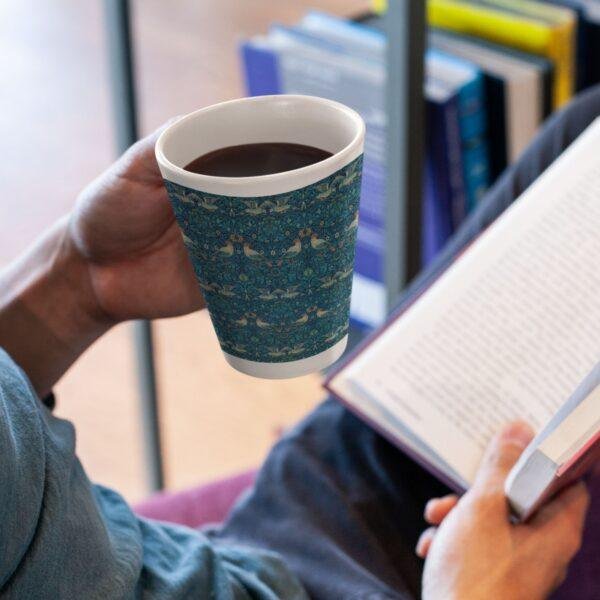 William Morris Coffee Cup – Birds, 17oz Ceramic Mug