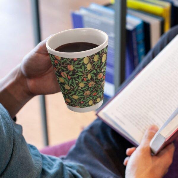 William Morris Coffee Cup – Fruits, 17oz Ceramic Mug