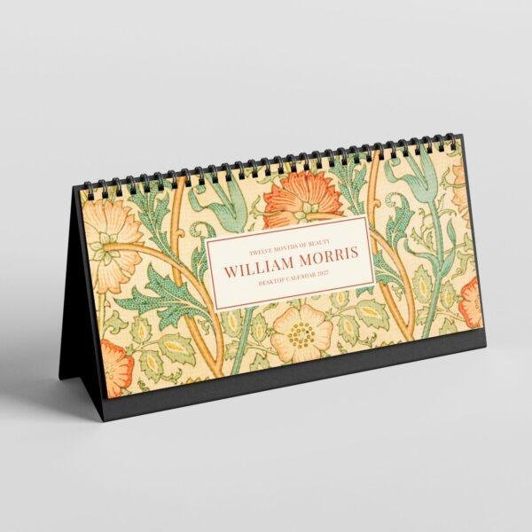 William Morris Desk Calendar (13) William Morris - Pink & Rose, Desk Calendar, Victorian Design, Semi-Glossy Paper