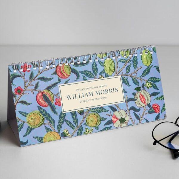William Morris - Pomegranate, Desk Calendar, Victorian Design, Semi-Glossy Paper