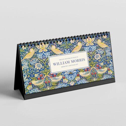William Morris - Strawberry Thief, Desk Calendar, Victorian Design, Semi-Glossy Paper