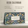 William Morris - Strawberry Thief, Desk Calendar, Victorian Design, Semi-Glossy Paper