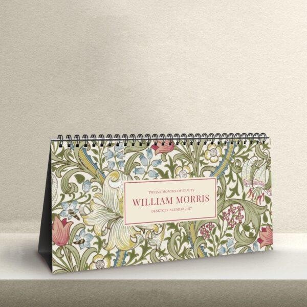 William Morris - Golden Lily, Desk Calendar, Victorian Design, Semi-Glossy Paper