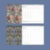 William Morris - Strawberry Thief, Desk Calendar, Victorian Design, Semi-Glossy Paper