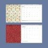 William Morris - Strawberry Thief, Desk Calendar, Victorian Design, Semi-Glossy Paper