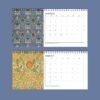 William Morris - Strawberry Thief, Desk Calendar, Victorian Design, Semi-Glossy Paper