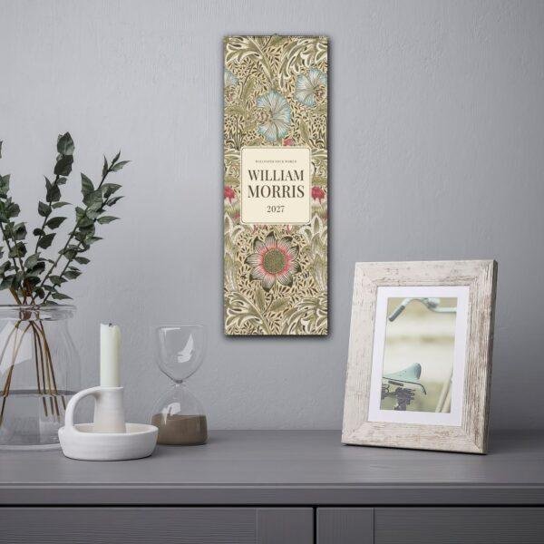 William Morris - Corncockle, Slim Wall Calendar, Victorian Design, Semi-Glossy Paper