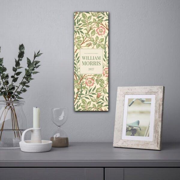 William Morris Slim Wall Calendar v1.0 (3) William Morris - Sweet Briar, Slim Wall Calendar, Victorian Design, Semi-Glossy Paper