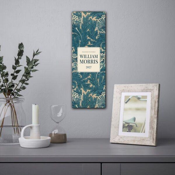 William Morris - Tulip, Slim Wall Calendar, Victorian Design, Semi-Glossy Paper