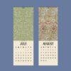 William Morris Slim Wall Calendar v1.0 (8) William Morris - Daffodil, Slim Wall Calendar, Victorian Design, Semi-Glossy Paper
