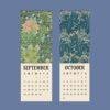 William Morris Slim Wall Calendar v1.0 (9) William Morris - Daffodil, Slim Wall Calendar, Victorian Design, Semi-Glossy Paper