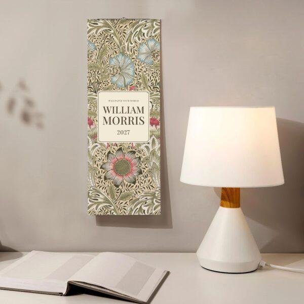 William Morris - Corncockle, Slim Wall Calendar, Victorian Design, Semi-Glossy Paper