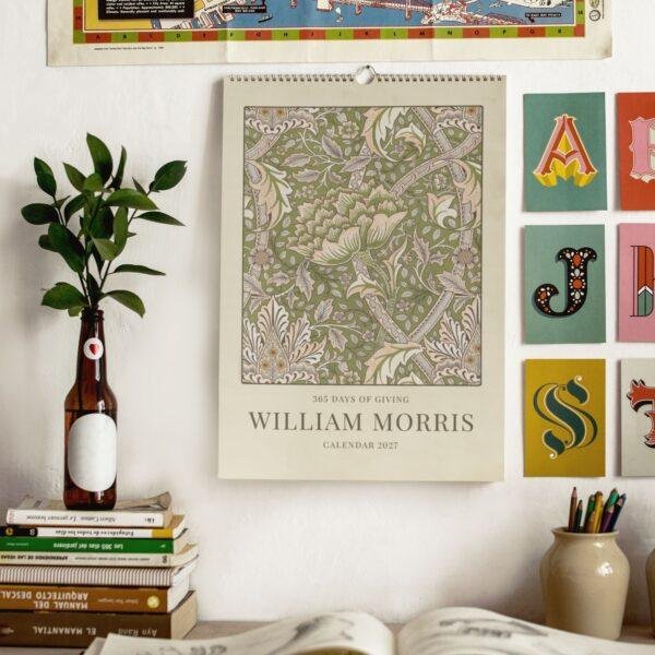 William Morris - Windrush, Calendar for Home, Victorian Design, Semi-Glossy Paper