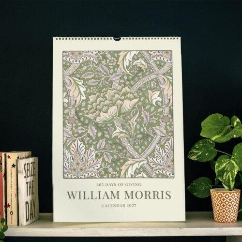 William Morris - Windrush, Calendar for Home, Victorian Design, Semi-Glossy Paper