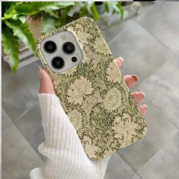 William Morris Phone Case - Chrysanthemum, iPhone 17 Cover, Arts & Crafts, Polycarbonate Shell