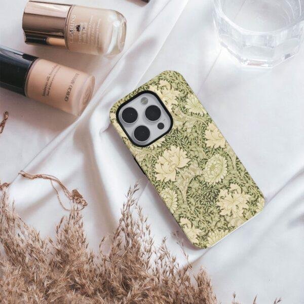 William Morris Phone Case - Chrysanthemum, iPhone 17 Cover, Arts & Crafts, Polycarbonate Shell