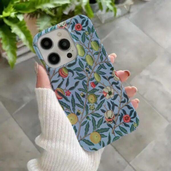 William Morris Phone Case - Pomegranate, iPhone 17 Cover, Arts & Crafts, Polycarbonate Shell