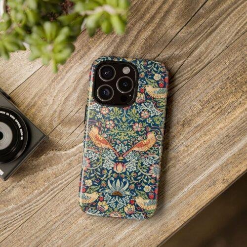 William Morris Phone Case - Strawberry Thief, iPhone 17 Cover, Arts & Crafts, Polycarbonate Shell