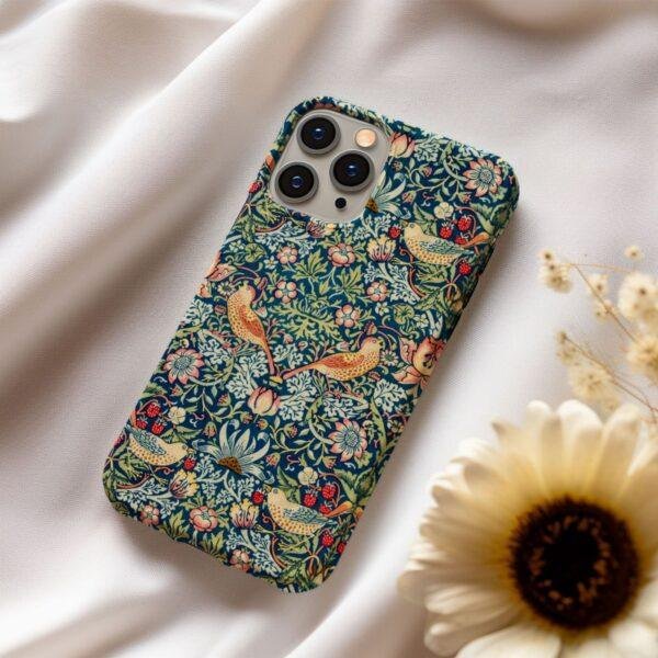William Morris Phone Case - Strawberry Thief, iPhone 17 Cover, Arts & Crafts, Polycarbonate Shell