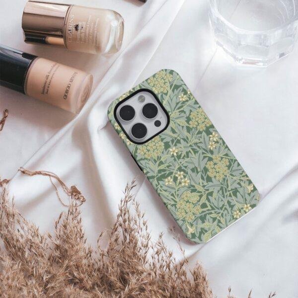 William Morris Phone Case - Jasmine, iPhone 17 Cover, Arts & Crafts, Polycarbonate Shell