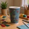 William Morris Mug - Snakeshead Floral Design, Ceramic Coffee Cup