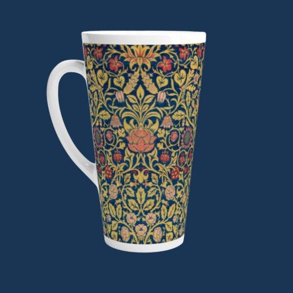 William Morris Mug - Violet & Columbine Floral Design, Ceramic Coffee Cup