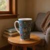 William Morris Mug - Snakeshead Floral Design, Ceramic Coffee Cup