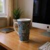 William Morris Mug - Snakeshead Floral Design, Ceramic Coffee Cup