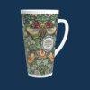William Morris Mug - Strawberry Thief Floral Design, Ceramic Coffee Cup