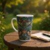 William Morris Mug - Strawberry Thief Floral Design, Ceramic Coffee Cup